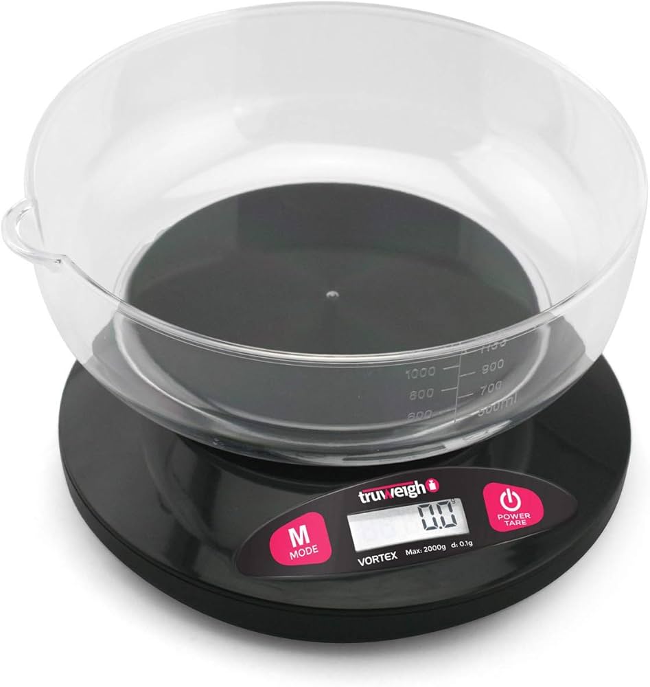 TRUWEIGH VORTEX BOWL SCALE 5000G X 1G BLACK