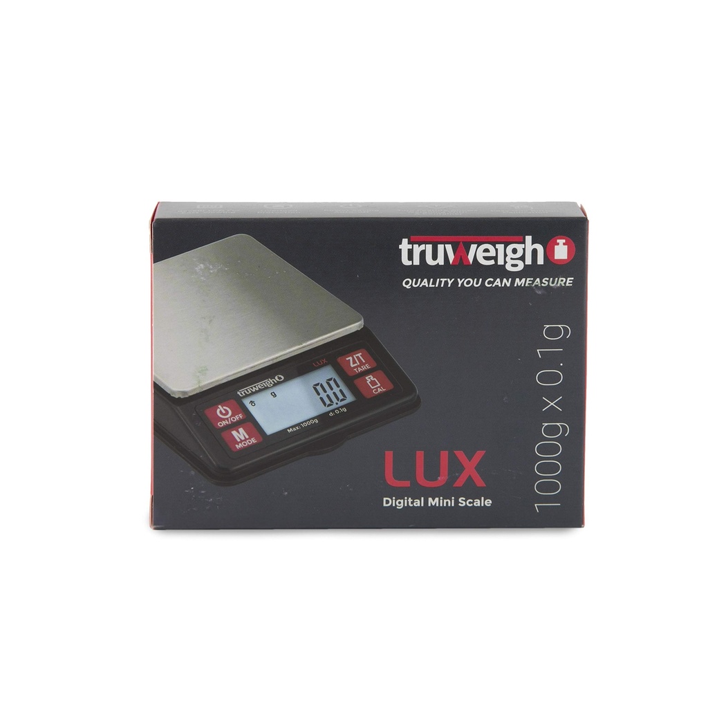 TRUWEIGH LUX SCALE 1000G X 0.1G BLACK