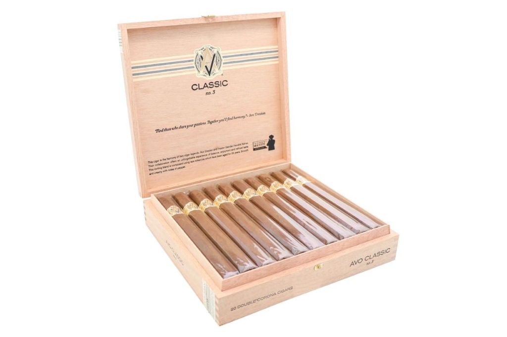 AVO CLASSIC NO 3 DOUBLE CORONA CIGARS (20)