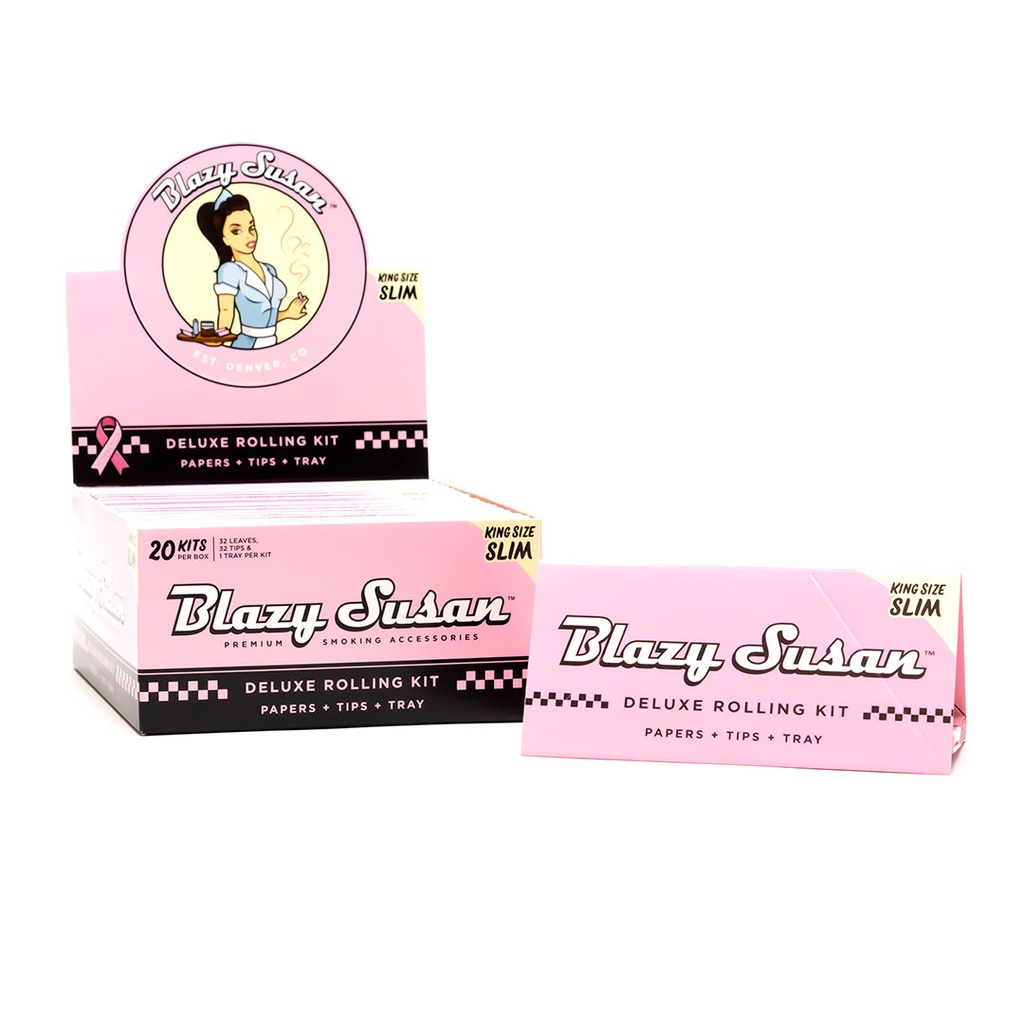 BLAZY SUSAN KING SIZE SLIM DELUXE ROLLING KIT PAPERS BOX OF 20