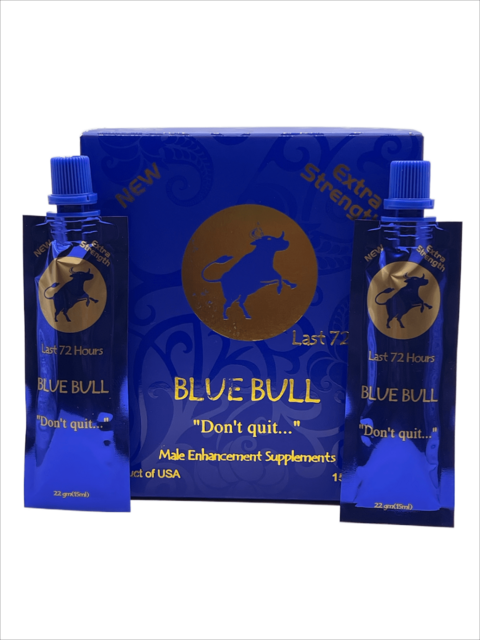 BLUE BULL DON’T QUIT HONEY BOX OF 15 POUCHES