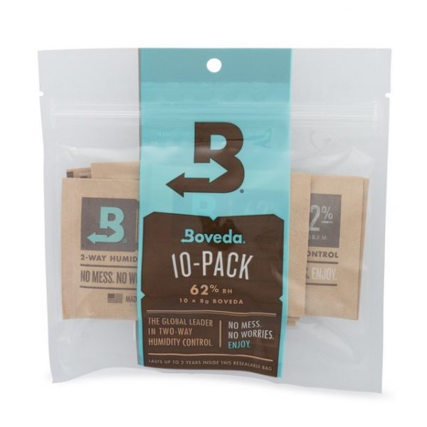 BOVEDA 62% RH HUMIDITY CONTROL SIZE 8 10-PACK