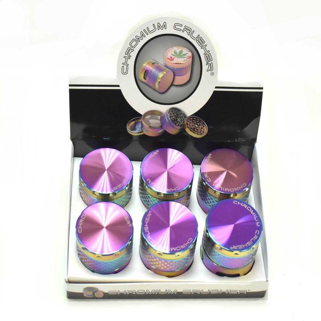 CHROMIUM CRUSHER RAINBOW DIAMOND GRINDERS 6PC/1CT