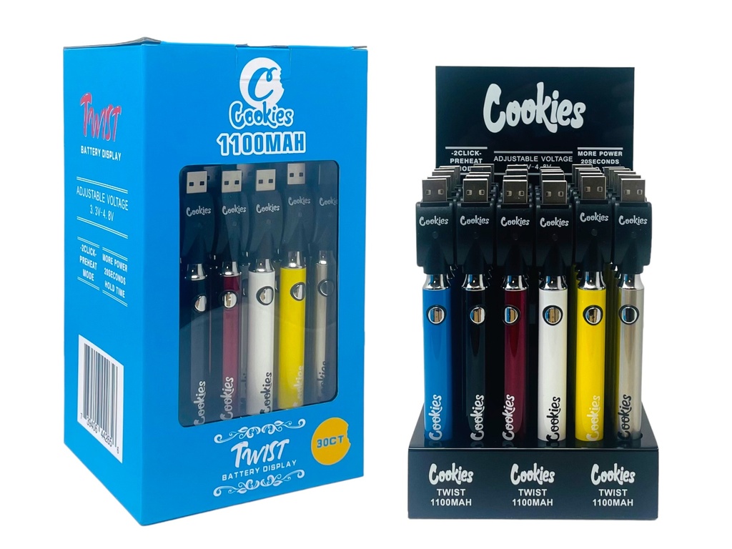 COOKIES BATTERY BOX TWIST 1100 MAH 24CT