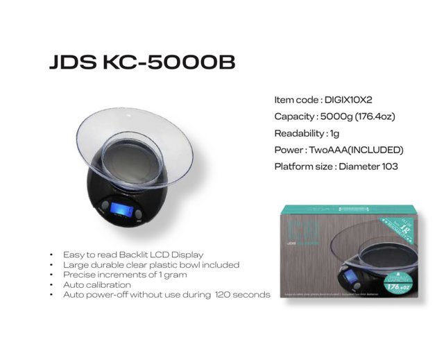 CR DIGITAL SCALE 5000G x 0.1G JDS KC- 5000B