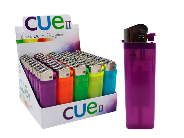 CUE II DISPOSABLE LIGHTER 50CT