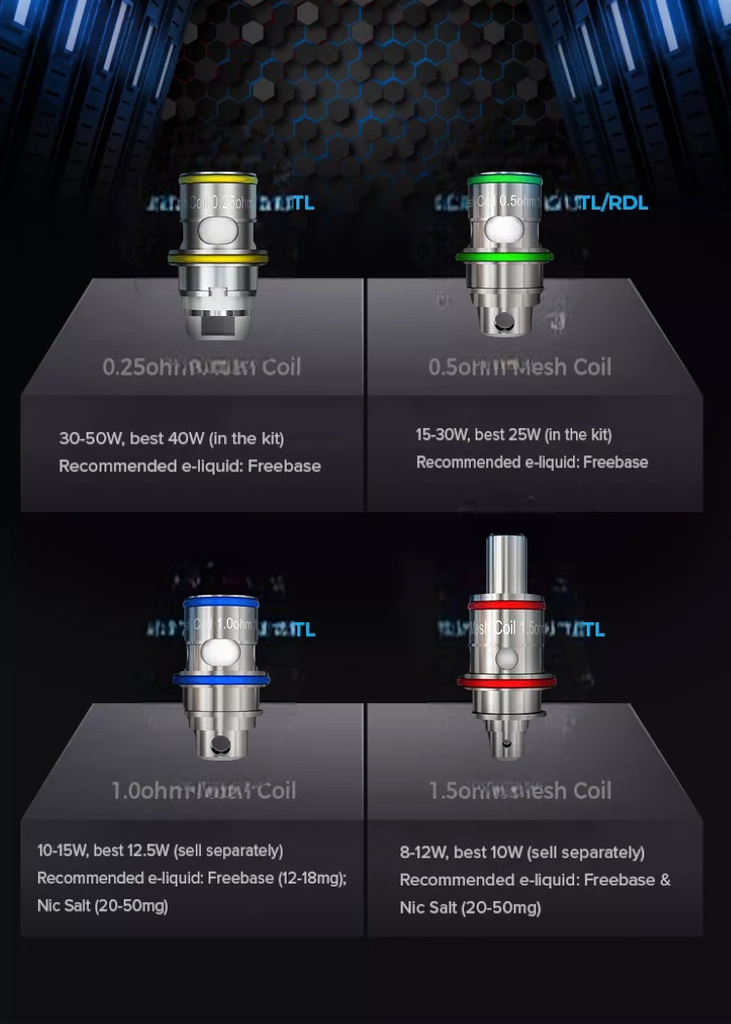 FREEMAX FIRELUKE 22 DTL MESH COIL 5CT