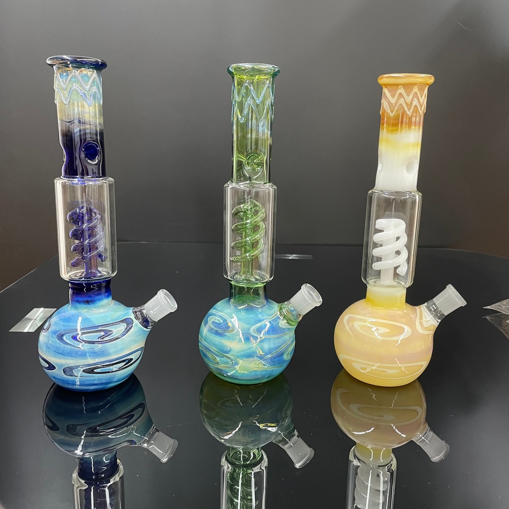 GLASS WATER PIPES WCG19-017 (12in, 465g)