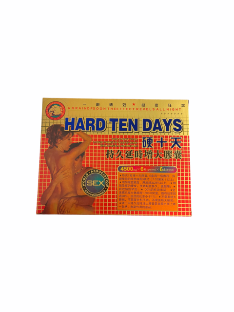 HARD TEN DAYS 4500MG 6CT BOX OF 6