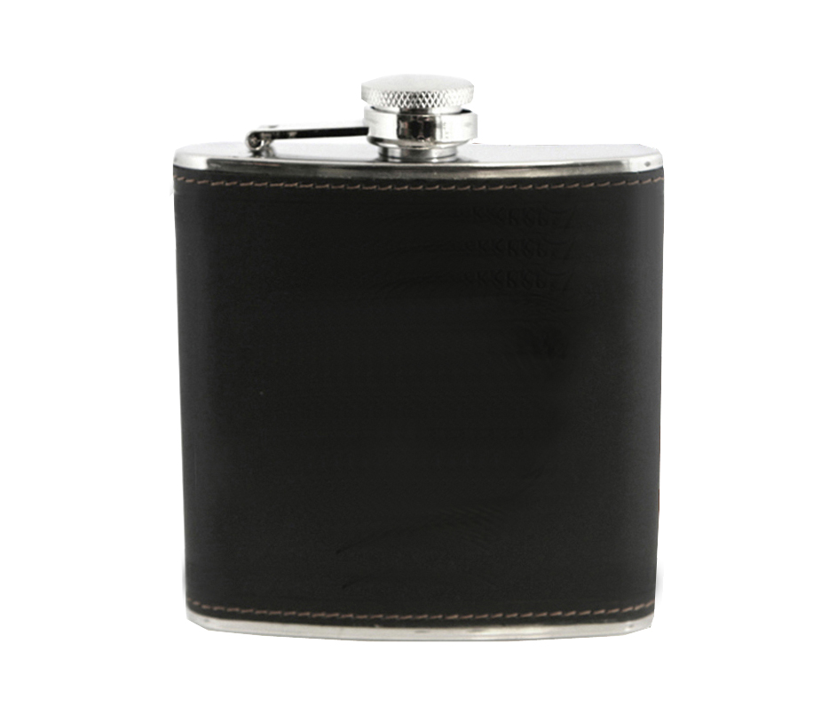 HIP FLASK STAINLESS STEEL 6OZ