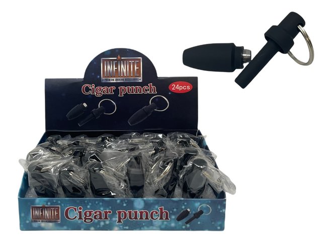 INFINITE PLASTIC CIGAR PUNCH BOX OF 24 #JL-008G