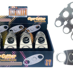 INFINITE METAL CIGAR CUTTER BOX OF 20 #XJD-16