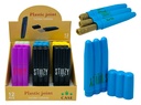 PLASTIC JOINT HOLDER TUBESS ASSORTED COLORS AND DESIGNS BOX OF 12