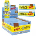 RAW ORGANIC X LYRICAL LEMONADE KING SIZE WIDE PAPERS 32CT BOX OF 50