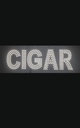 SPARKLING BUSINESS IMAGE SIGN "CIGARS" 7X30X1.2 EP-SMOKES5-3S (WHITE)