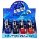 SPECIAL BLUE TORCH LIGHTER MOMBA PLASTIC 12CT #LT121