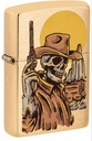 ZIPPO LIGHTER COWBOY SKULL DESIGN 48519