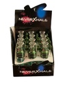 NEVER X HALE METAL GLASS PIPE BOX OF 12 ASSORTED COLORS