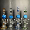 GLASS WATER PIPE DYW-03 ASSORTED COLORS