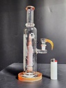 GLASS WATER PIPE EG-37 Y ASSORTED COLORS