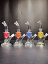 GLASS WATER PIPE CL107 ASSORTED COLORS