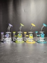 GLASS WATER PIPE CL-102 ASSORTED COLORS