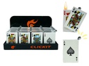 CLICKIT SHOCK PLAYING CARDS LIGHTER SH-172 BOX OF 20