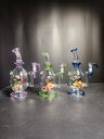 GLASS WATER PIPE  EG-59 ASSORTED COLORS