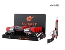 CLICKIT SINGLE TORCH PATTERNED REVOLVER GH-9561 BOX OF 12