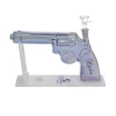 HIPSTER PURPLE PISTOL GLASS WATER PIPE