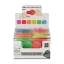 D&K 2-IN-1 PLASTIC HERB GRINDER & ROLLING TRAY MIX COLOR BOX OF 12