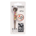 D&K STRIPED TORNADO METAL PIPE & GRINDER DK8622A BOX OF 24