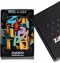 ZIPPO LIGHTER LETTERS DESIGN #46597
