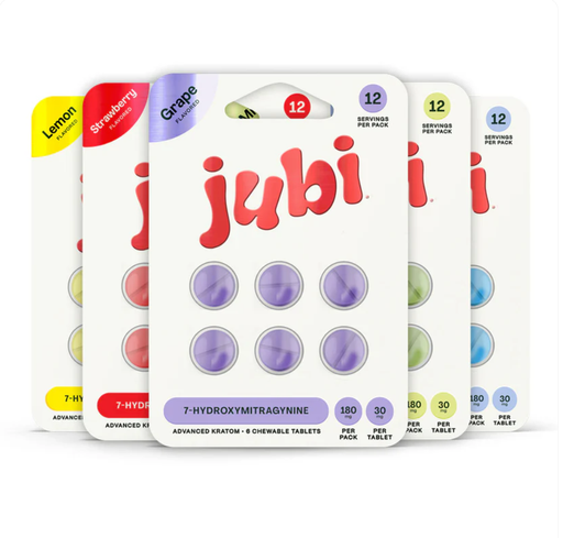 JUBI 30MG 7-HYDROXY ADVANCED KRATOM TABLETS BLISTER 6CT