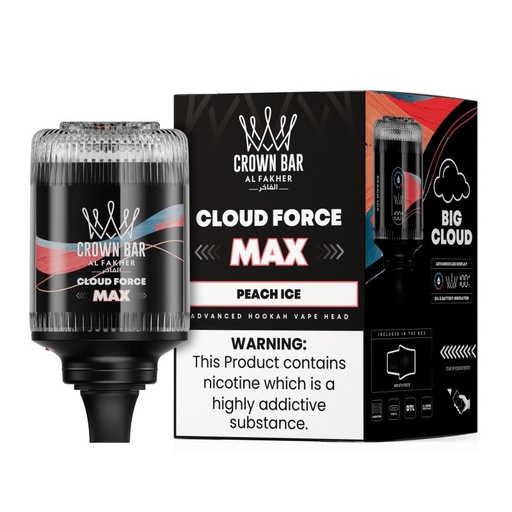 AL FAKHER CROWN BAR CLOUD FORCE MAX 5MG 50K PUFFS DISPOSABLE E-HOOKAH HEAD