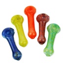 3INCH ISO GLASS HAND PIPE ASSORTED DESIGN AND COLORS