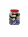 SILICONE SAFE CAN BALLS IN A JAR 30PC ASSORTED COLORS #30394