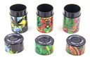 PLASTIC SEALED CANS ALIEN&LEAF DESIGN 6PC/1CT [1CT/8BX] #30428