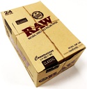 RAW KINGSIZE SLIM CLASSIC ROLLING PAPERS+TIPS CONNOISSEUR BOX OF 24