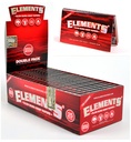 ELEMENTS RED SINGLE WIDE DOUBLE PACK BOX OF 25 [1CT/00BX]