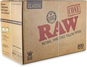 RAW CLASSIC CONE KING SIZE 800PC/1CT [1CT/00BX]