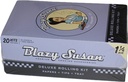 BLAZY SUSAN 1 1/4 SIZE SLIM PURPLE DELUXE ROLLING KIT PAPERS BOX OF 20