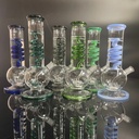 GLASS WATER PIPES WPHX-434 (10in, 685g)