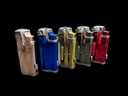 MULTI COLOR SHINY QUAD TORCH LIGHTER GH10879A 25PC/1CT [1CT/12BX]